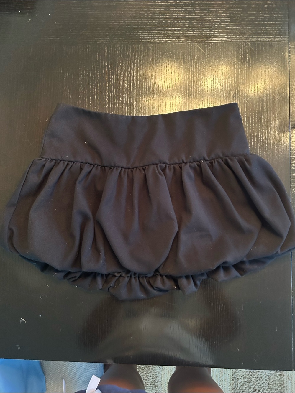 Hollister Black Bubble Hem Mini Skirt